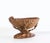 Hollywood Regency Large Hand-Carved Olive Wood Clam Shell Bowl, Italy, 1930s For Sale - Image 3 of 8