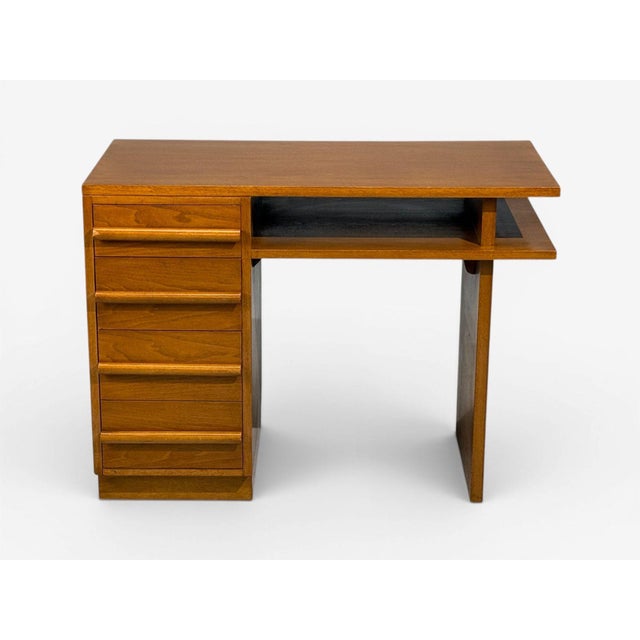 t.h. Robsjohn-Gibbings, Writing Desk, Walnut, Usa, 1960s For Sale - Image 4 of 12
