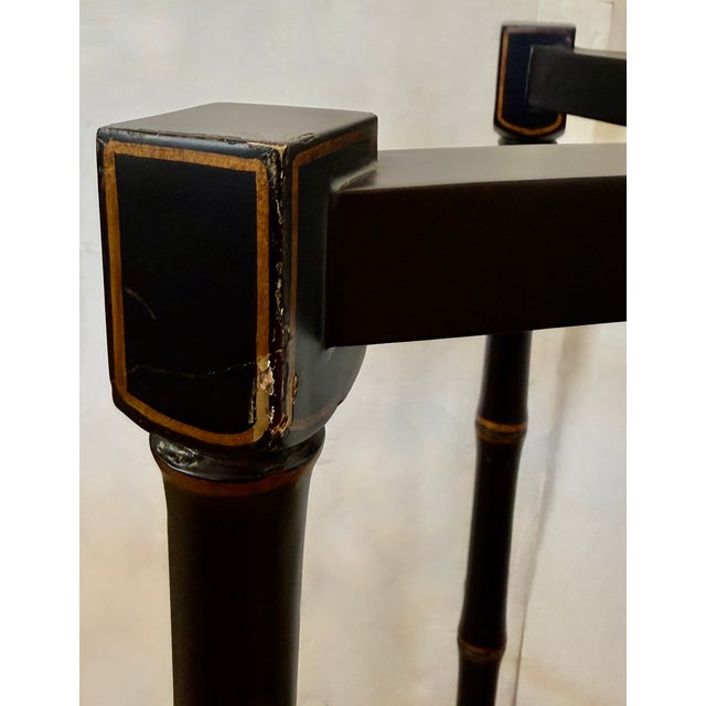 Mustard 1980's Regency Style Italian Butler's Table For Sale - Image 8 of 9