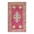 Zabihi Collection Stunning Raspberry Turkish Ghiordes Floral Carpet For Sale
