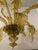 Glass Amber Murano Glass Chandelier With Flowers and Leaves For Sale - Image 7 of 13