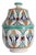 Glazed Moorish Ceramic Covered Jar Handcrafted in Fez Morocco For Sale
