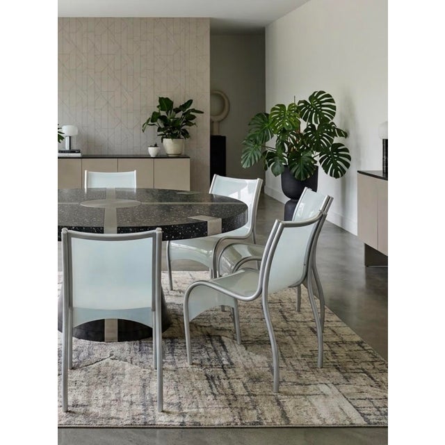 Mid-Century Modern Vintage Kartell Fpe "Fantastic Plastic Elastic" Dining Chairs by Ron Arad - Set of 6 For Sale - Image 3 of 5