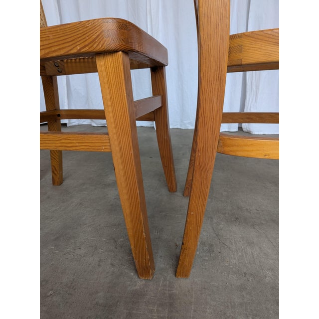 Mid-Century Modern Cane Seat Dining Chair, Yugoslavia, 1970s For Sale - Image 17 of 18