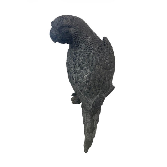 Industrial Vintage Cast Iron Parrot Wall Hanging Sculpture For Sale - Image 3 of 11