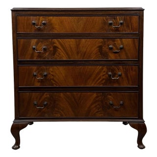 20th Antique Century Mahogany Chest of Drawers For Sale