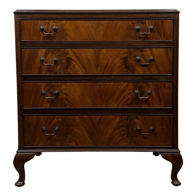 20th Antique Century Mahogany Chest of Drawers For Sale