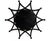 Late 20th Century Ebonized and Gilt Sun Burst Mirror, 20th Century For Sale - Image 5 of 7