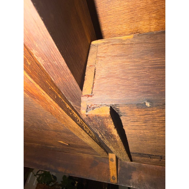 Antique Federal Style Mahogany Sideboard With Brass Hardware For Sale - Image 15 of 15