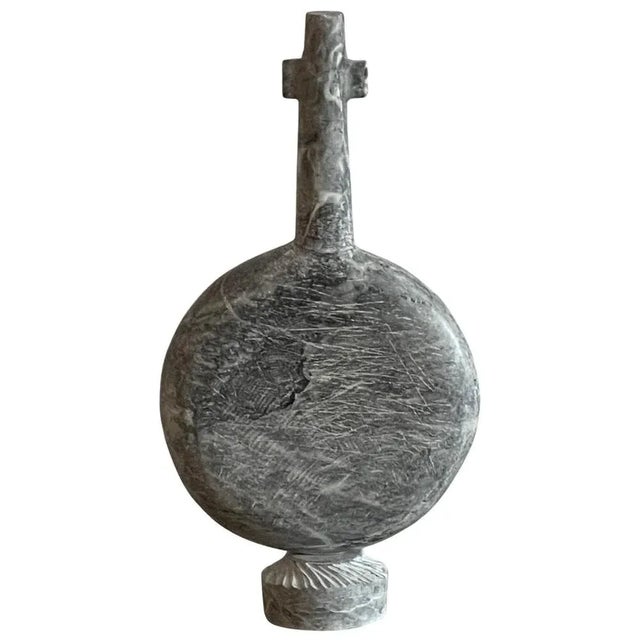 Early Figure Hand Carved Marble Sculpture by Tom Von Kaenel For Sale - Image 6 of 6