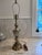 Brass Vintage Hollywood Regency Brass and Enamel Table Lamp For Sale - Image 8 of 9
