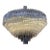 Contemporary Transparent and Black "Triedro" Murano Glass Chandelier For Sale