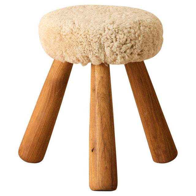 Wood Stool by Ingvar Hildingsson, Sweden, 1890s For Sale - Image 7 of 7