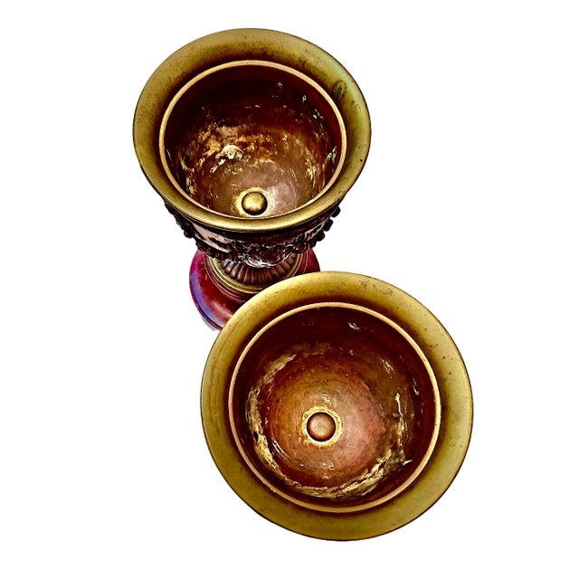 Pair of “Grand Tour” Bronze and Marble Urns by L. Oudry & Cie For Sale In San Francisco - Image 6 of 8