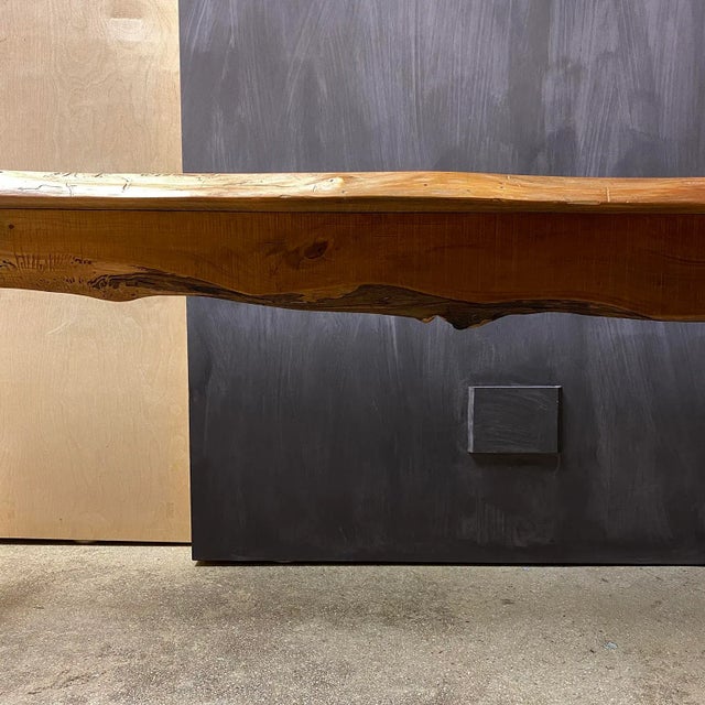 Wood Late 20th Century Modernist Pine Chalet Bench For Sale - Image 7 of 12