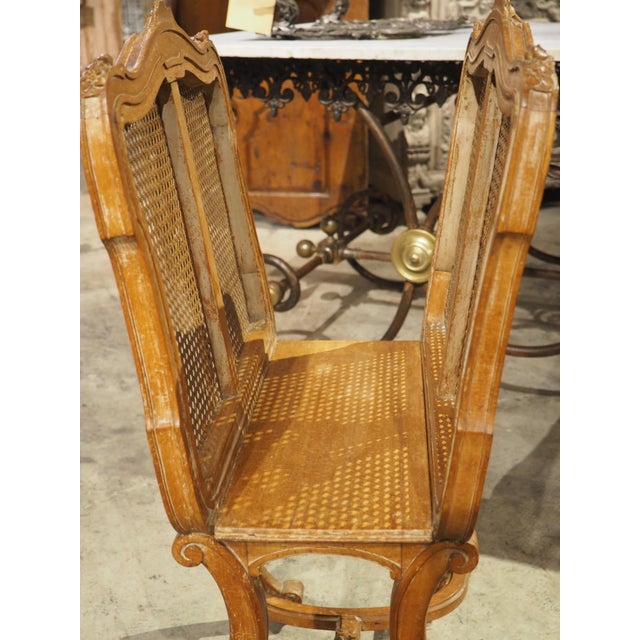 Early 1900s French Caned Louis XVI Style Porte-Revues Music Sheet Holder For Sale - Image 15 of 18