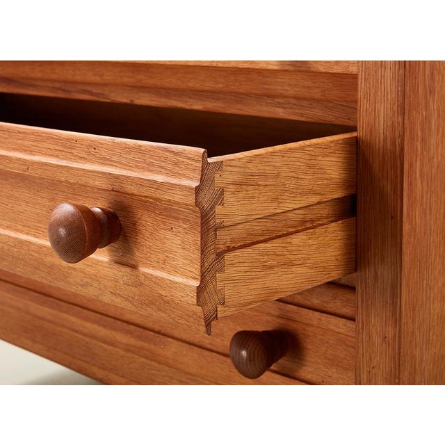 Oak Secretaire by Guillerme & Chambron for Votre Maison, 1960 For Sale - Image 9 of 12