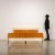Double bed in mahogany and formica veneered wood; a bed to be customized by replacing the formica, with a color that makes...