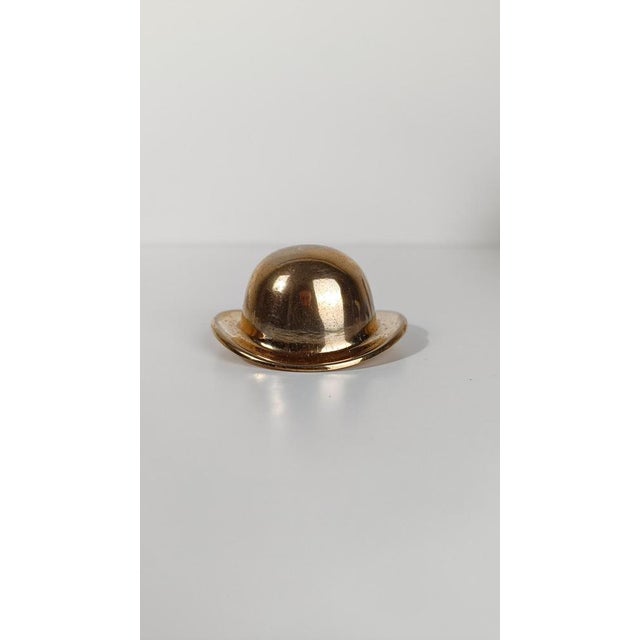 Vintage Hat Bottle Opener in Heavy Gilded Brass, 1970s For Sale - Image 14 of 17