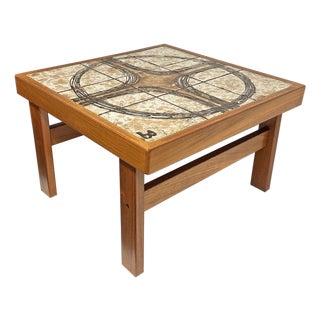 Tile Top Coffee or Side Table by Trioh Denmark For Sale