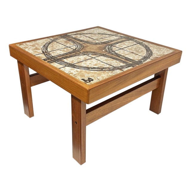 Tile Top Coffee or Side Table by Trioh Denmark For Sale