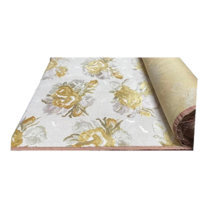 7 Yards of Clarence House Cut Velvet Floral Upholstery Fabric