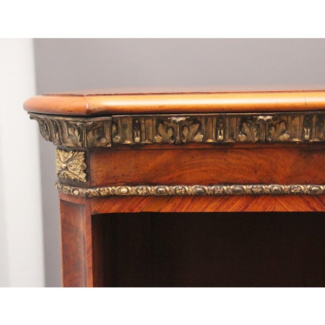 Mid 19th Century 19th Century Walnut and Ormolu Open Bookcase by Johnstone and Jeanes, 1860s For Sale - Image 5 of 17