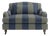 Sophie Conran Felix Loveseat in Woodland Navy/Olive Wide Stripes For Sale