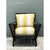 This vintage stick rattan lounge chair showcases classic early 20th-century tropical furniture design, its architectural...