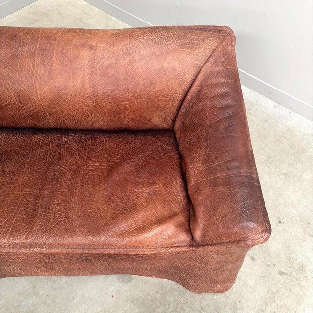 Vintage Leather 2-Seater Sofa, 1970s For Sale - Image 9 of 18