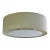 Crate & Barrel White Linen Drum Flush Mount Ceiling Light For Sale
