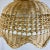 Tan Mid-Century Coastal Boho Chic Natural Wicker Tulip Chandelier With Scalloped Edge. For Sale - Image 8 of 11