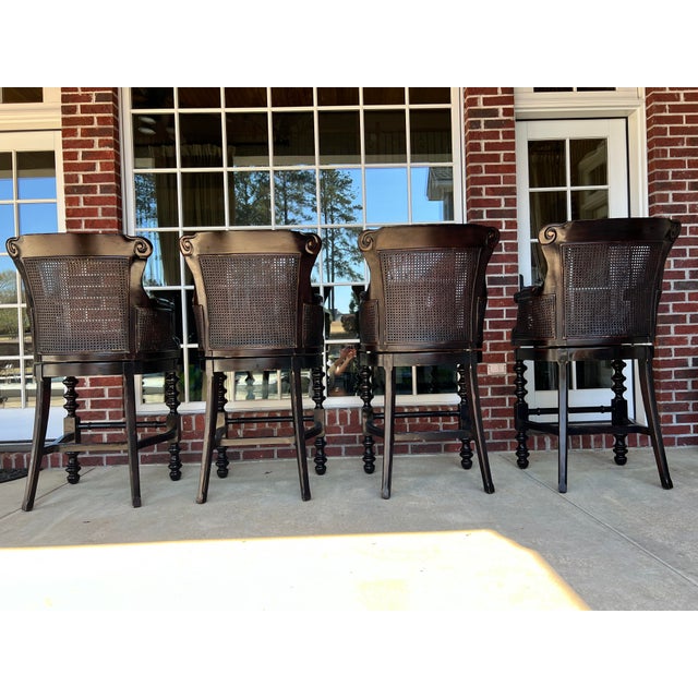 2010s Tommy Bahama Kingstown Swivel Bar Stools (Bar Height) For Sale - Image 5 of 10