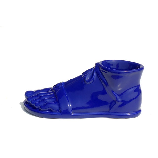 Blue pottery by Piero Fornasetti Italy, 1960 Perfect condition. This piece has an attribution mark, I am sure that it is...