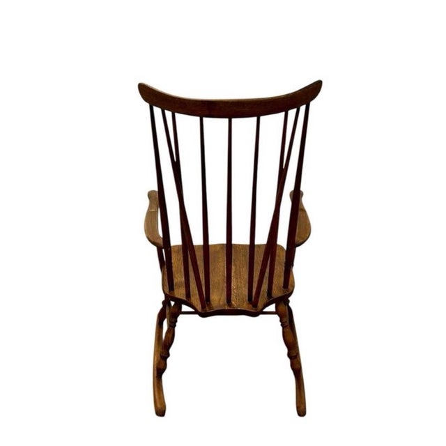 Antique Windsor Rocking Chair, 1890 For Sale - Image 6 of 9