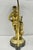 Vintage Maitland Smith Bronze Figure Golfer Sculpture Table Lamp W Leather Shade For Sale - Image 17 of 18