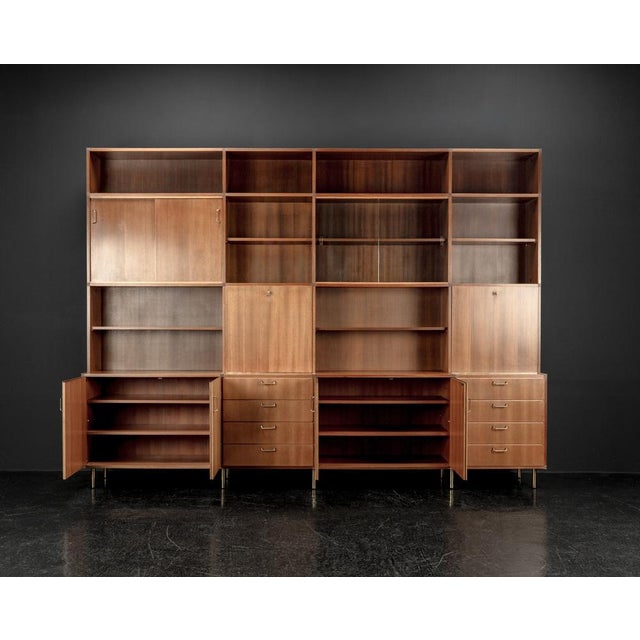 Sideboard with Shelves by Erwin Behr Study for Bmz, 1950s For Sale - Image 9 of 18