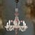 Venetian Murano Glass Clear Pink Chandelier, 1960s For Sale - Image 4 of 13
