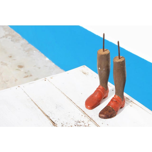 18th Century Portuguese Wooden Saint Legs For Sale - Image 6 of 13
