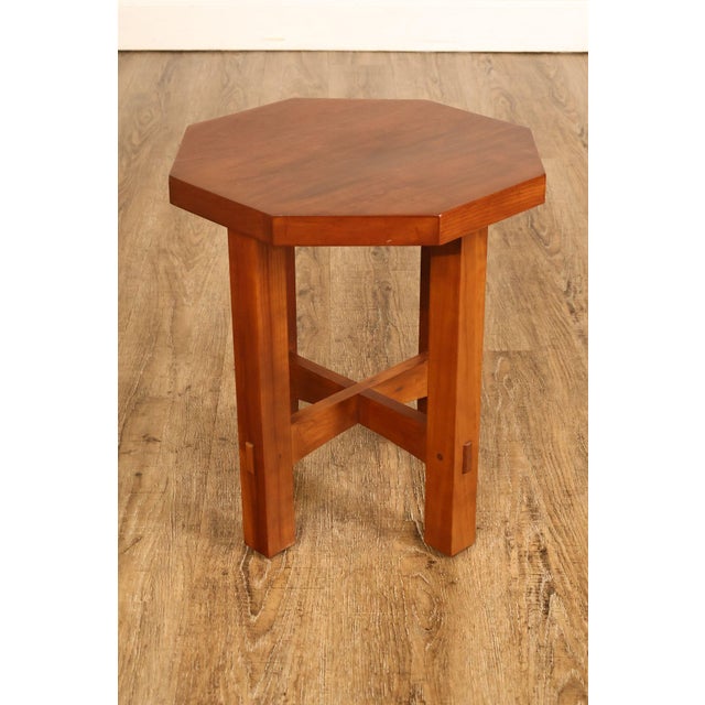 Stickley Mission Collection Cherry Octagonal Tabouret For Sale - Image 17 of 18