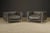 Le Corbusier Early Year Grey Leather 'Lc3' Club Chairs by Le Corbusier for Cassina, Signed For Sale - Image 4 of 18
