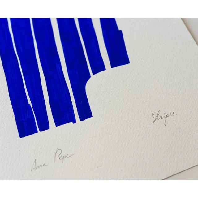 Contemporary Abstract Gouache Original Painting For Sale - Image 4 of 4