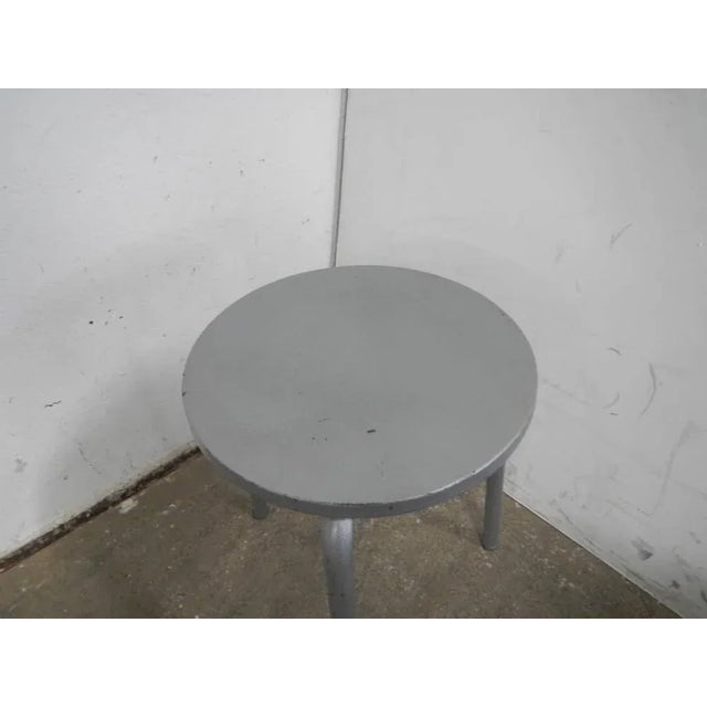 Metal and Iron Stool, 1980s, in Good conditions. Designed 1980 to 1989