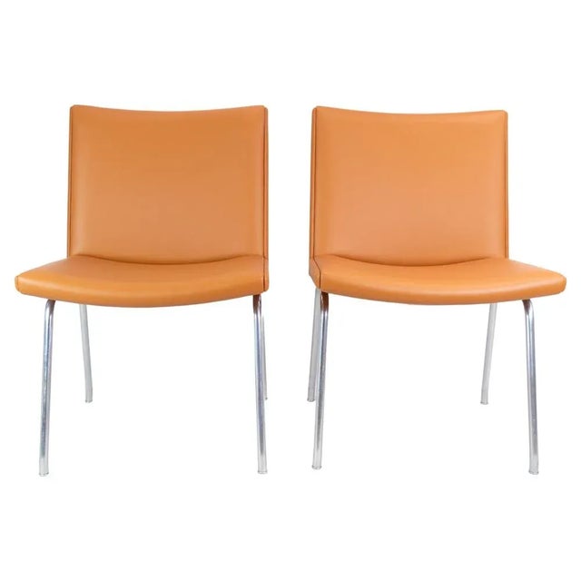 Set of Model AP40 Kastrup Chairs in Cognac Leather by Hans J. Wegner for Carl Hansen & Søn, 1980s For Sale - Image 13 of 13
