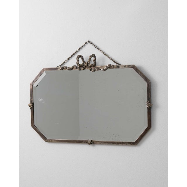 Circa 1930 French Art Deco Wall Mirror With Hanging Chain France 1930s For Sale In Greensboro - Image 6 of 11