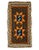 Orange & Brown Mini Vintage Rug For Sale - Image 4 of 4