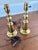 Pair of Mid 20th Century Petite Brass Chinoiserie Lamps For Sale - Image 4 of 5