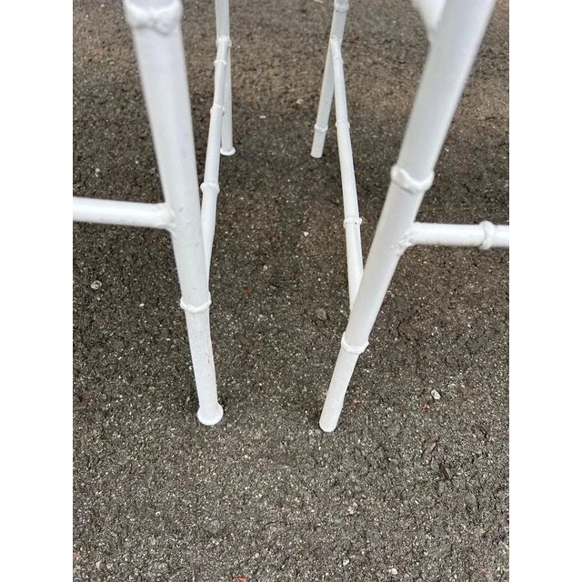 1970s Phyllis Morris Palm Beach Style Bamboo Patio Set For Sale - Image 5 of 12