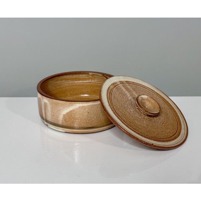 Modernist Studio Ceramic Art Pot with Lid by Helma Klett, Germany, 1960s For Sale - Image 6 of 12