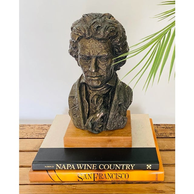 1961 Austin Productions Bust of Beethoven For Sale - Image 9 of 10